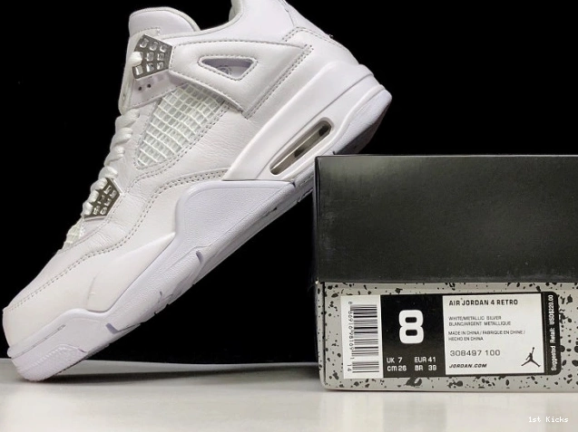 1st Kicks Retro 308497-100 Air 4 Jordan Money Pure 0717